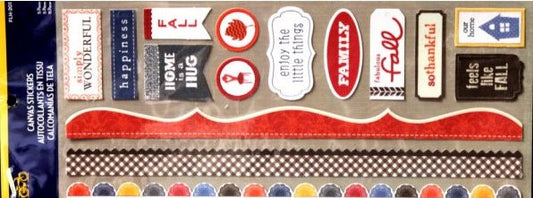 Little Yellow Bicycle Canvas Home Stickers - SCRAPBOOKFARE