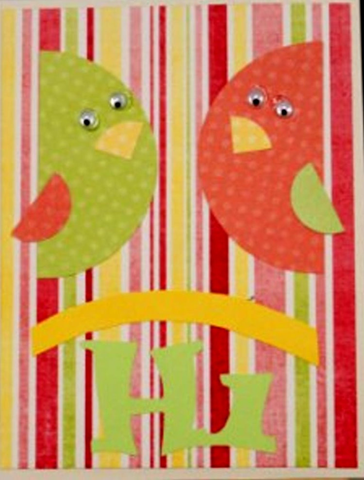 Scrapbookfare Hello & Any Occasion Handmade Dimensional Greeting Card - SCRAPBOOKFARE