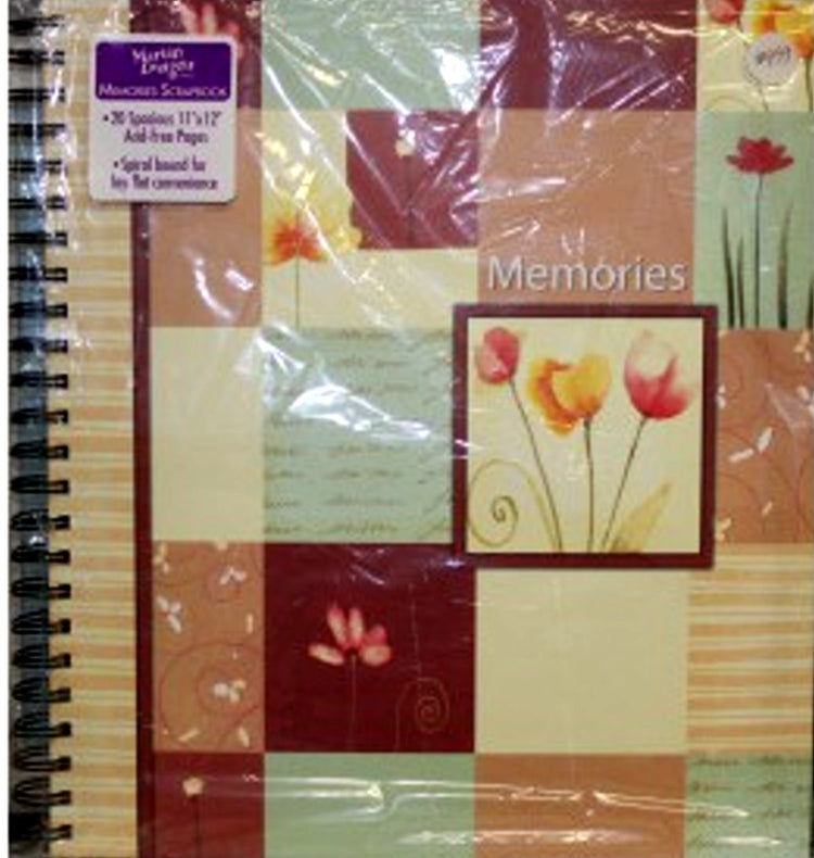 Martin Designs Floral Wire Bound Scrapbook Album - SCRAPBOOKFARE