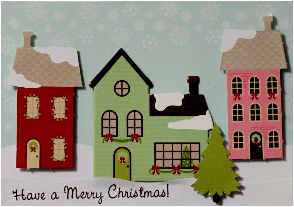 Scrapbookfare Christmas Handmade Dimensional Greeting Card - SCRAPBOOKFARE