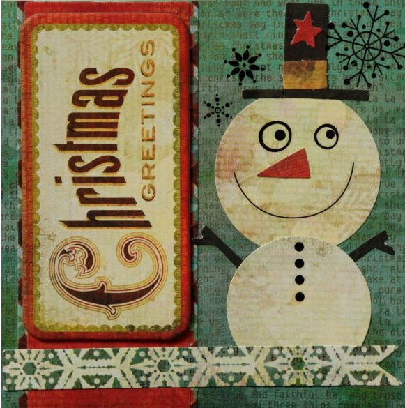 Scrapbookfare Christmas Handmade Dimensional Greeting Card - SCRAPBOOKFARE