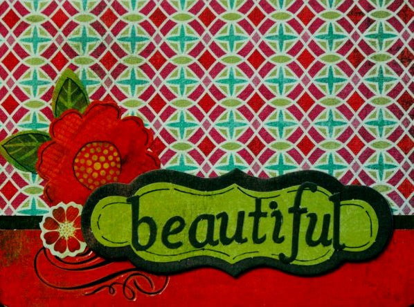 Scrapbookfare Any Occasion Handmade Dimensional Greeting Card - SCRAPBOOKFARE