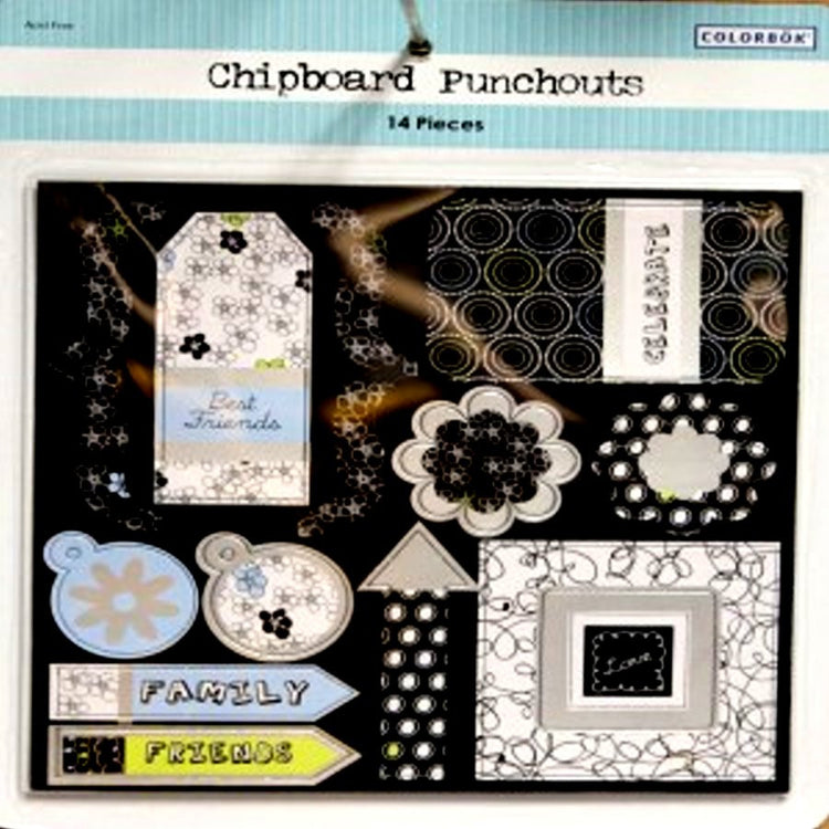 Colorbok Chipboard Punchout Embellishments - SCRAPBOOKFARE