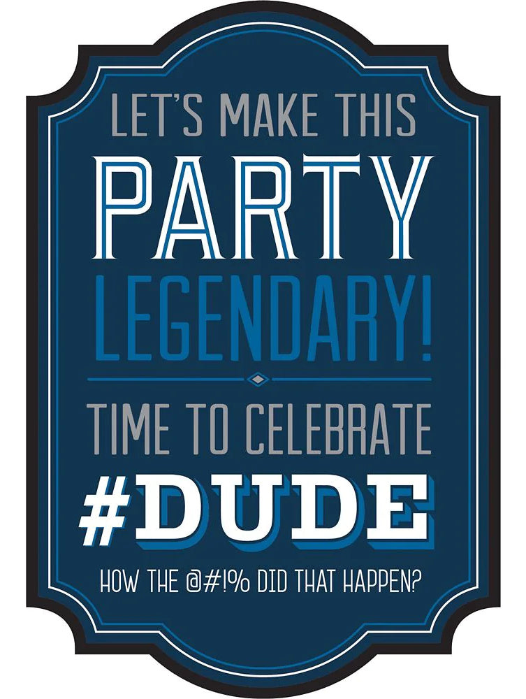 Amscan Happy Birthday Man Postcard Invitations Set 8ct.