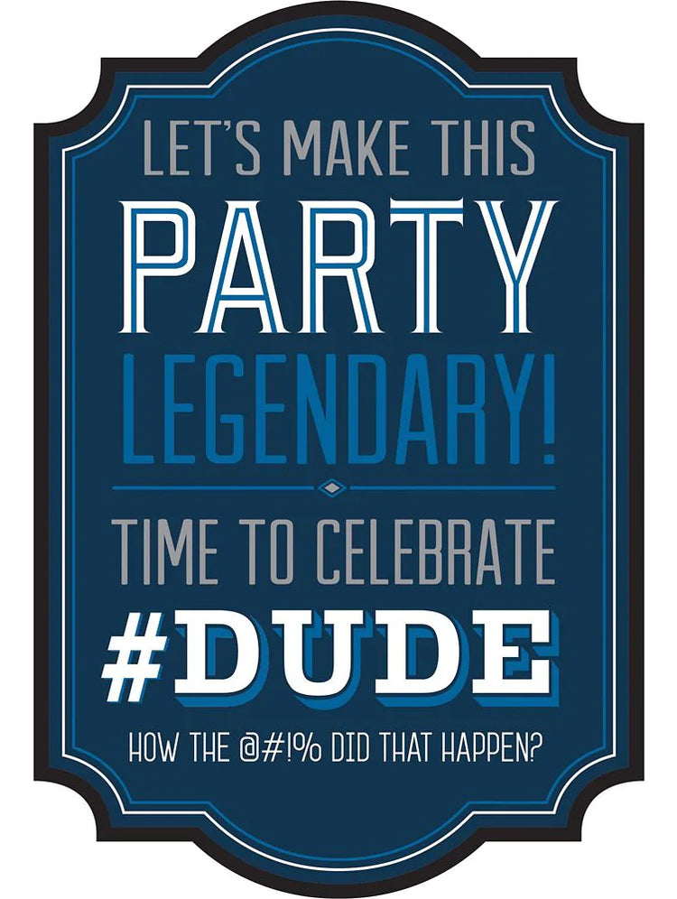 Amscan Happy Birthday Man Postcard Invitations Set 8ct.