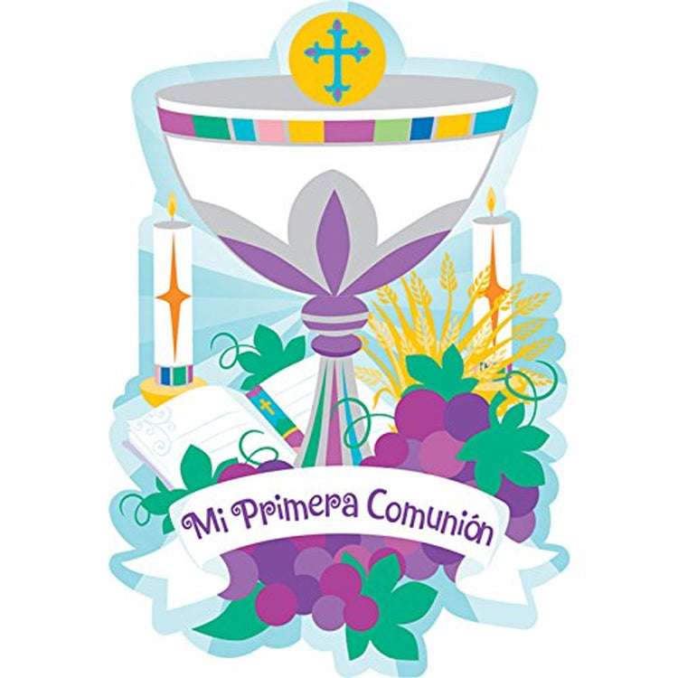 Amscan Mi Primera Comunion Invitations 8 ct.