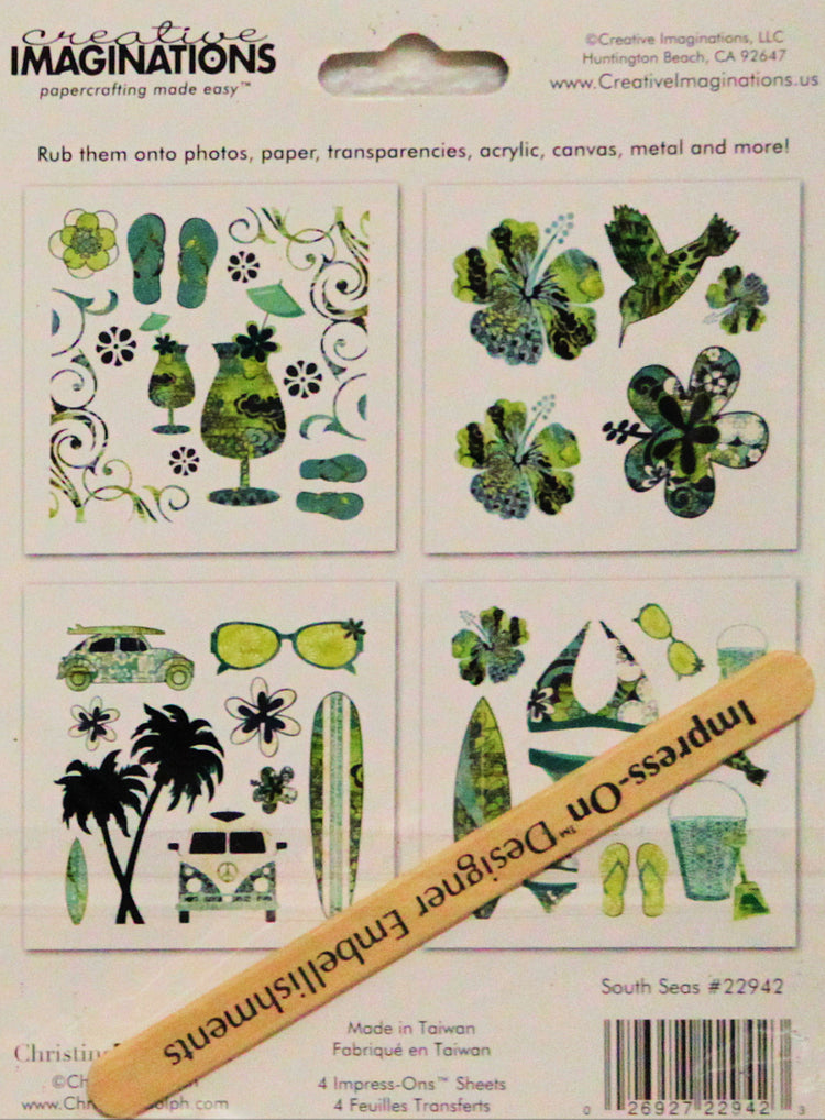 Creative Imaginations South Seas Rub-On