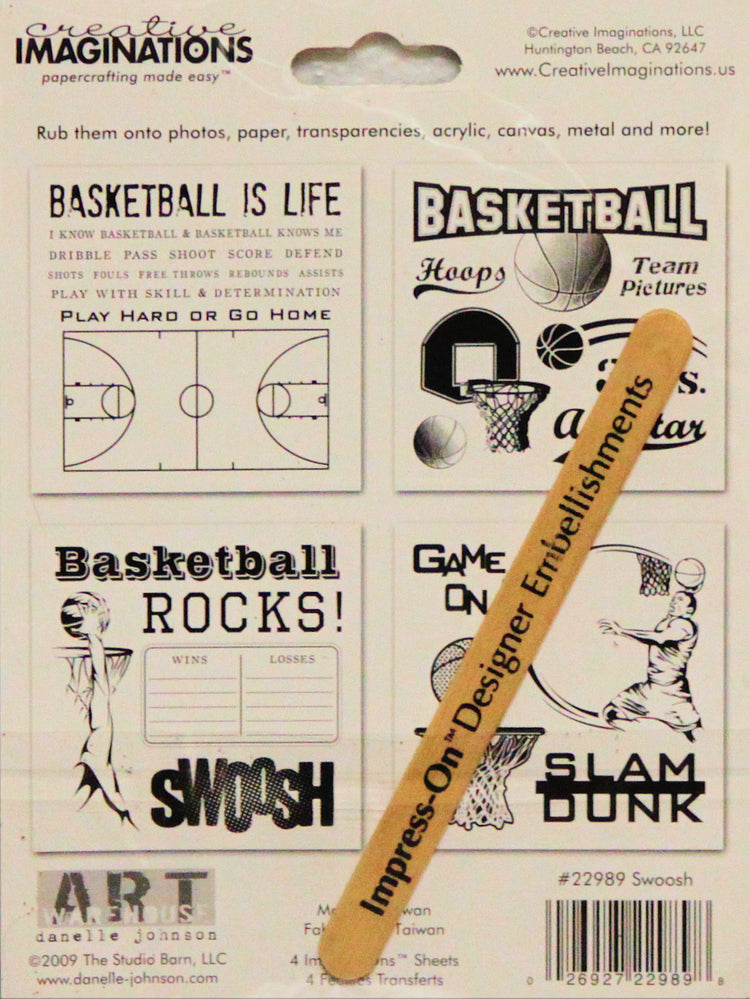 Creative Imaginations Swoosh Rub-On