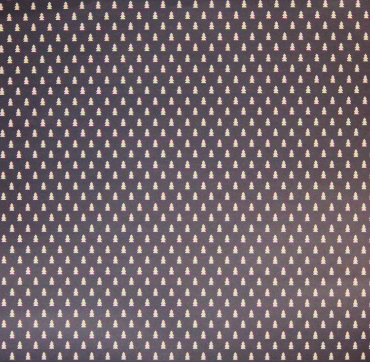DCWV 12 x 12 Navy Winter Trees Repeat Scrapbook Paper