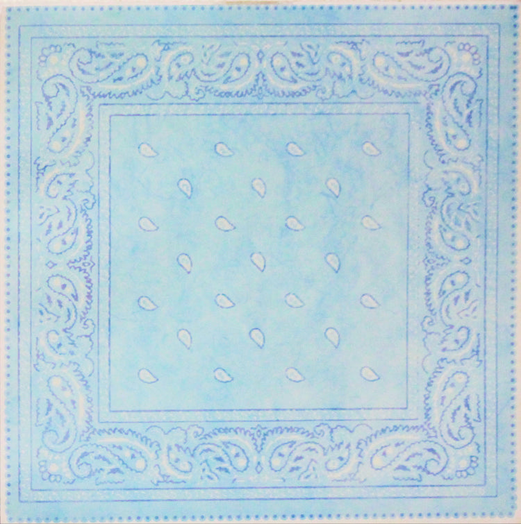 DCWV 12 X 12 Baby Blue Bandana Scrapbook Paper