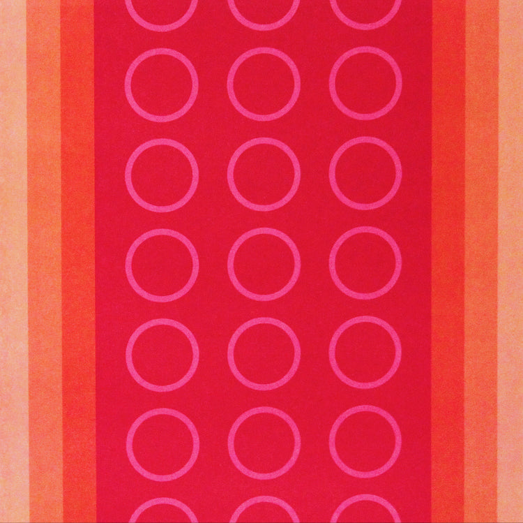 DCWV Hot Summer Circles 12 x 12 Flat Scrapbook Paper