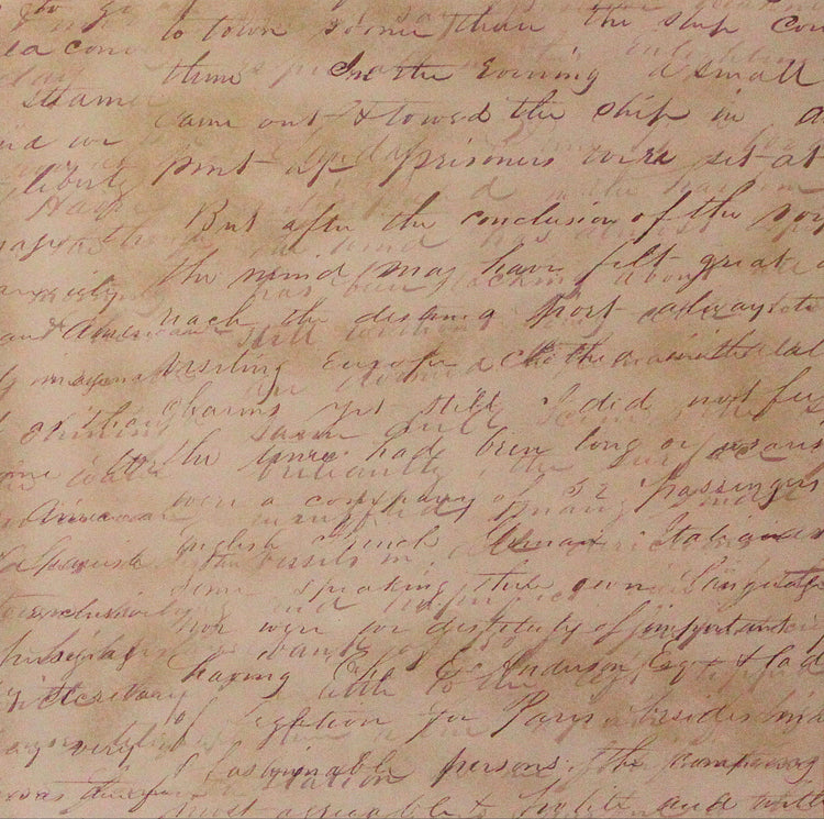 DCWV 12 X 12 Sepia Script Scrapbook Paper