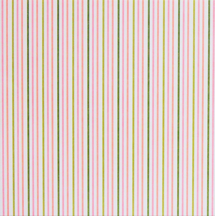 DCWV Easter Stripes 12 x 12 Flat Scrapbook Paper