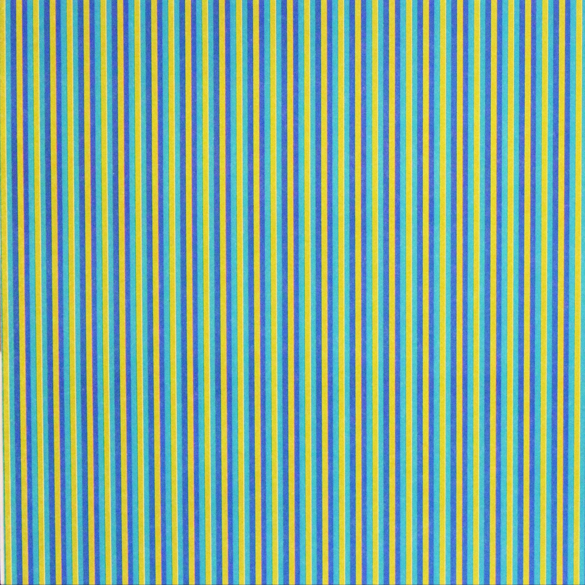 DCWV Deep Cool Summer Stripes 12 x 12 Flat Scrapbook Paper