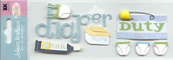 Jolee's Boutique Diaper Duty Dimensional Stickers