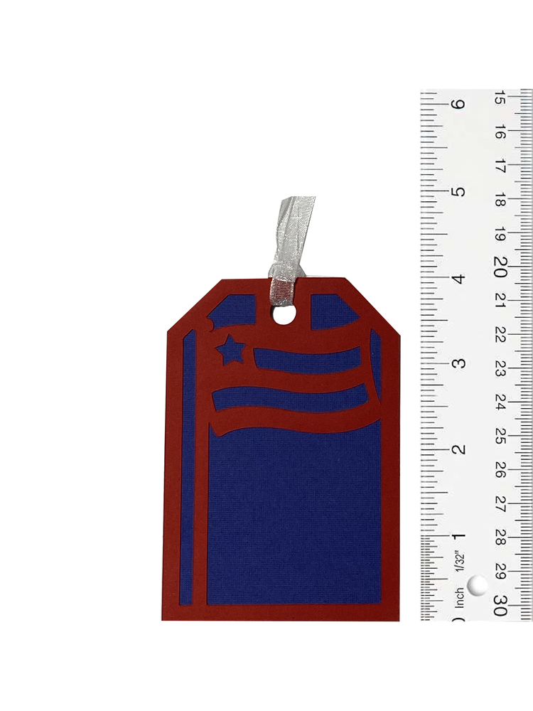 T & H Creations Handmade Layered Flag Tag