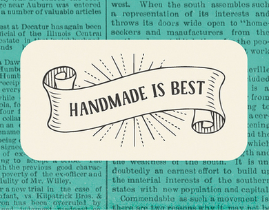 Echo Park I'd Rather Be Crafting 3x4 Journal Die-Cuts-Handmade Is Best