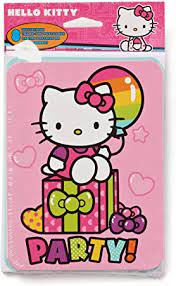 Hello Kitty 8 Count Postcard Invitations Set