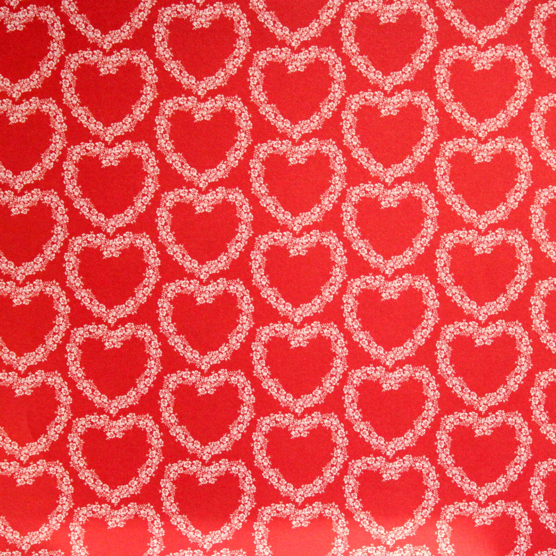 First Edition Paper Pretty Posy 12 x 12 White Hearts Specialty Pearl Cardstock Paper