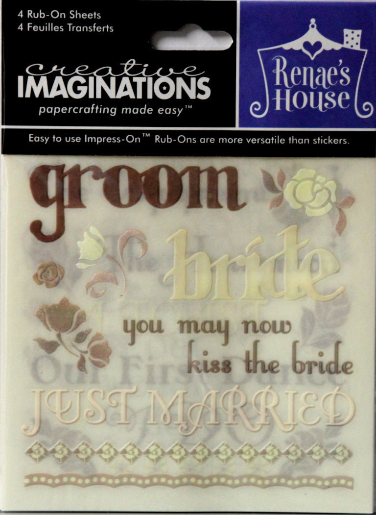 Creative Imaginations Renae's House Forever Yours Rub-On Transfers - SCRAPBOOKFARE
