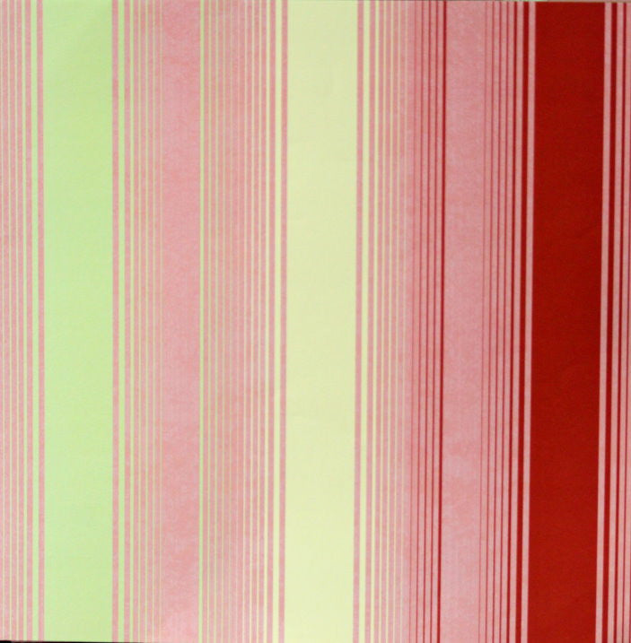 Melon Stripes Coordinates Printed 12 x 12 Scrapbook Paper