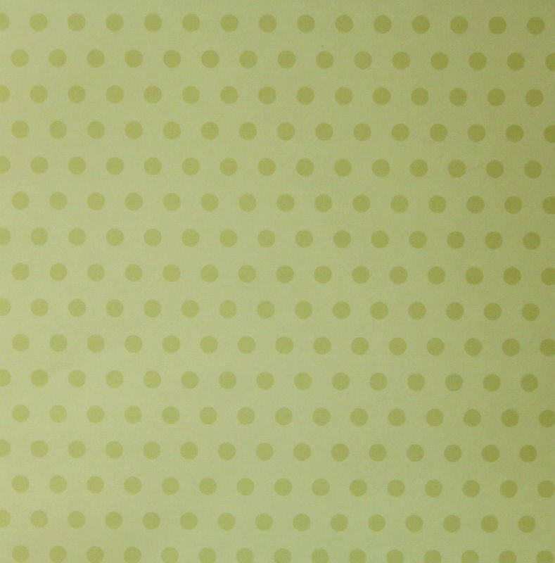 Creating Keepsakes Moss Green Dots Printed 12 x 12 Scrapbook Paper