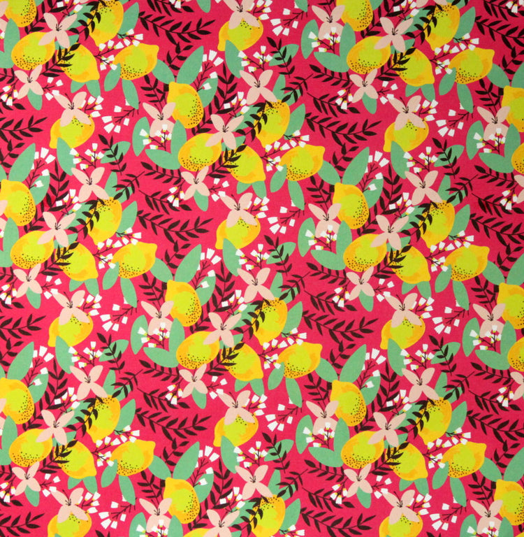 Green & Yellow Flower 12 x 12 Scrapbook Paper