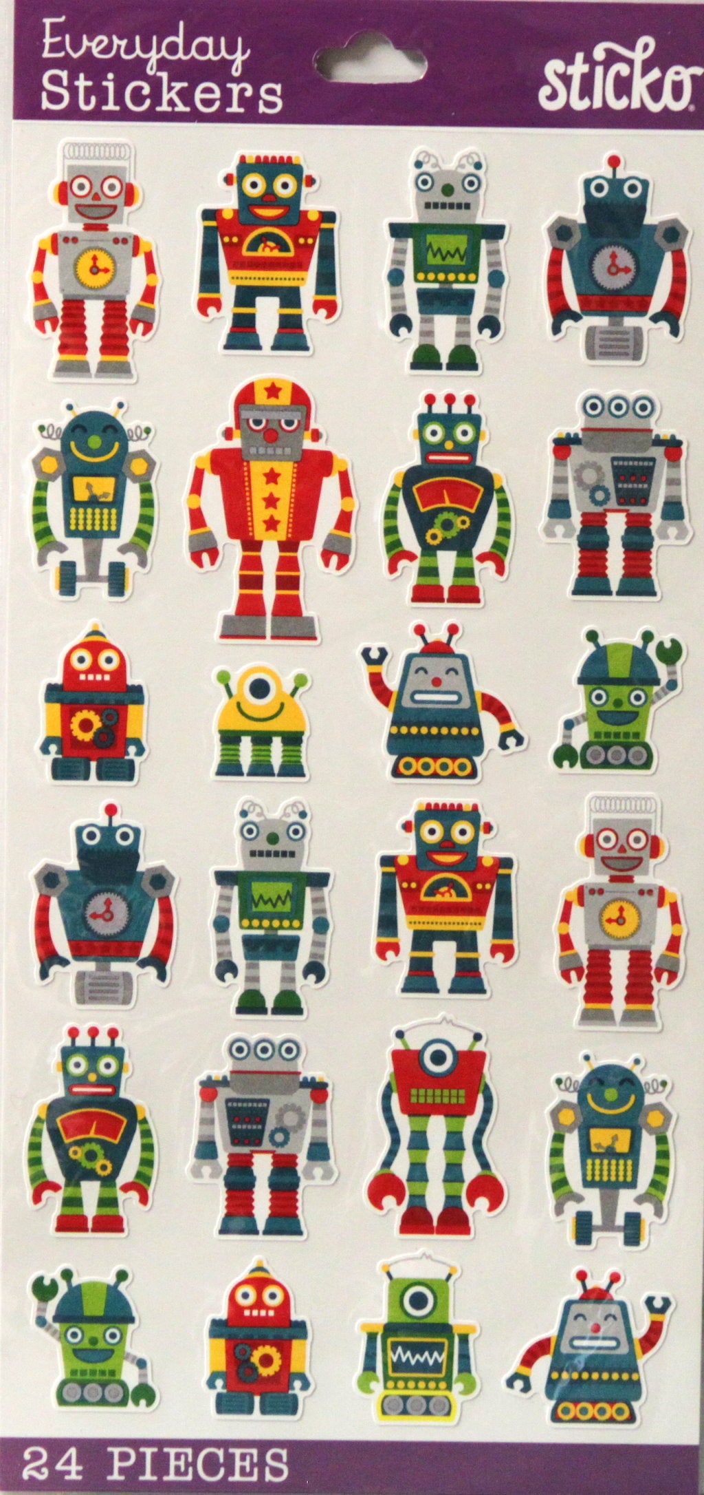 Sticko Mini Robots Stickers