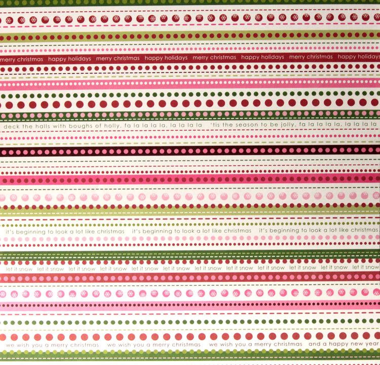 Ki Memories 12 x 12 Christmas Border Scrapbook Paper