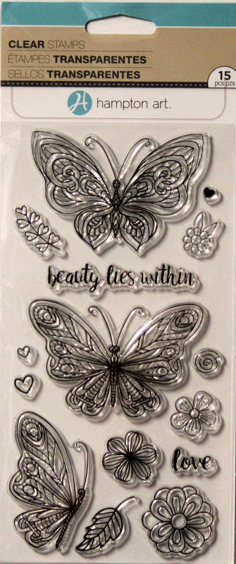 Hampton Art Butterflies Clear Stamps