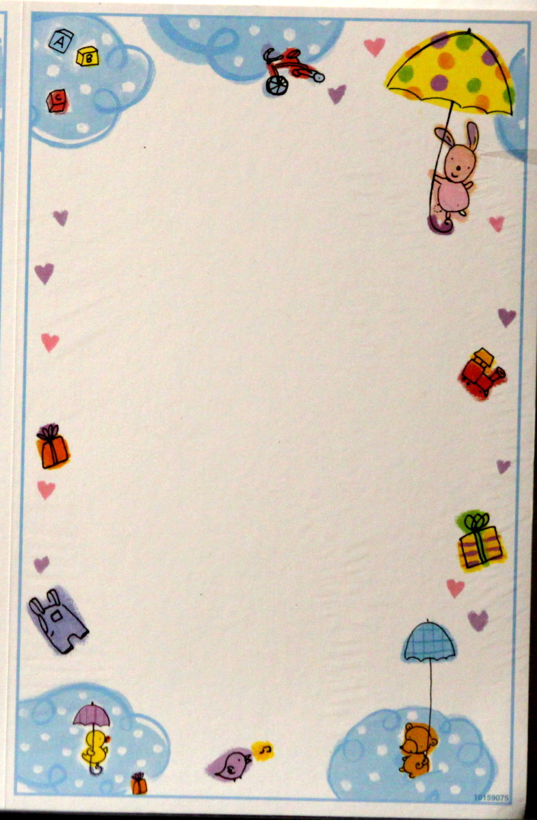 Hallmark 2pc Large Photo Frame Baby #2 Die-cut