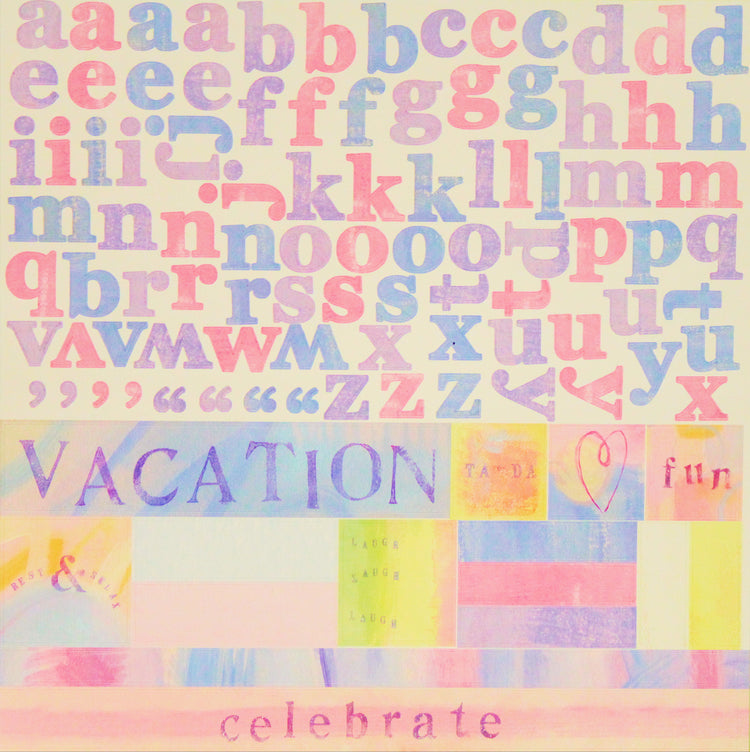 Momenta 12 x 12 Pattern Alphabet & Accents Sticker Sheets Assorted