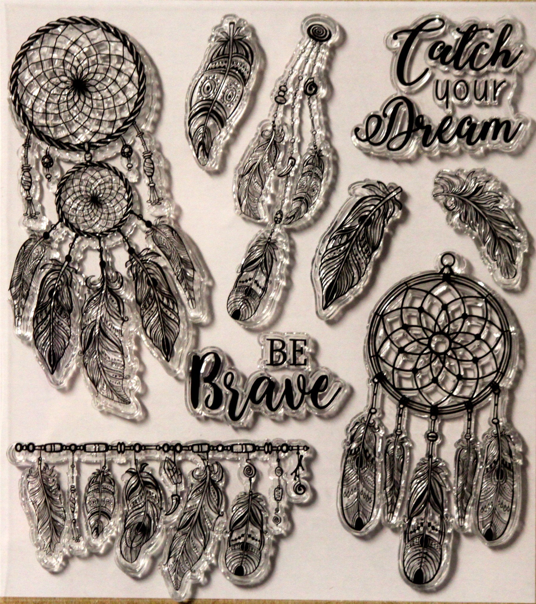 Premium Native American Elements Clear Cling Stamps