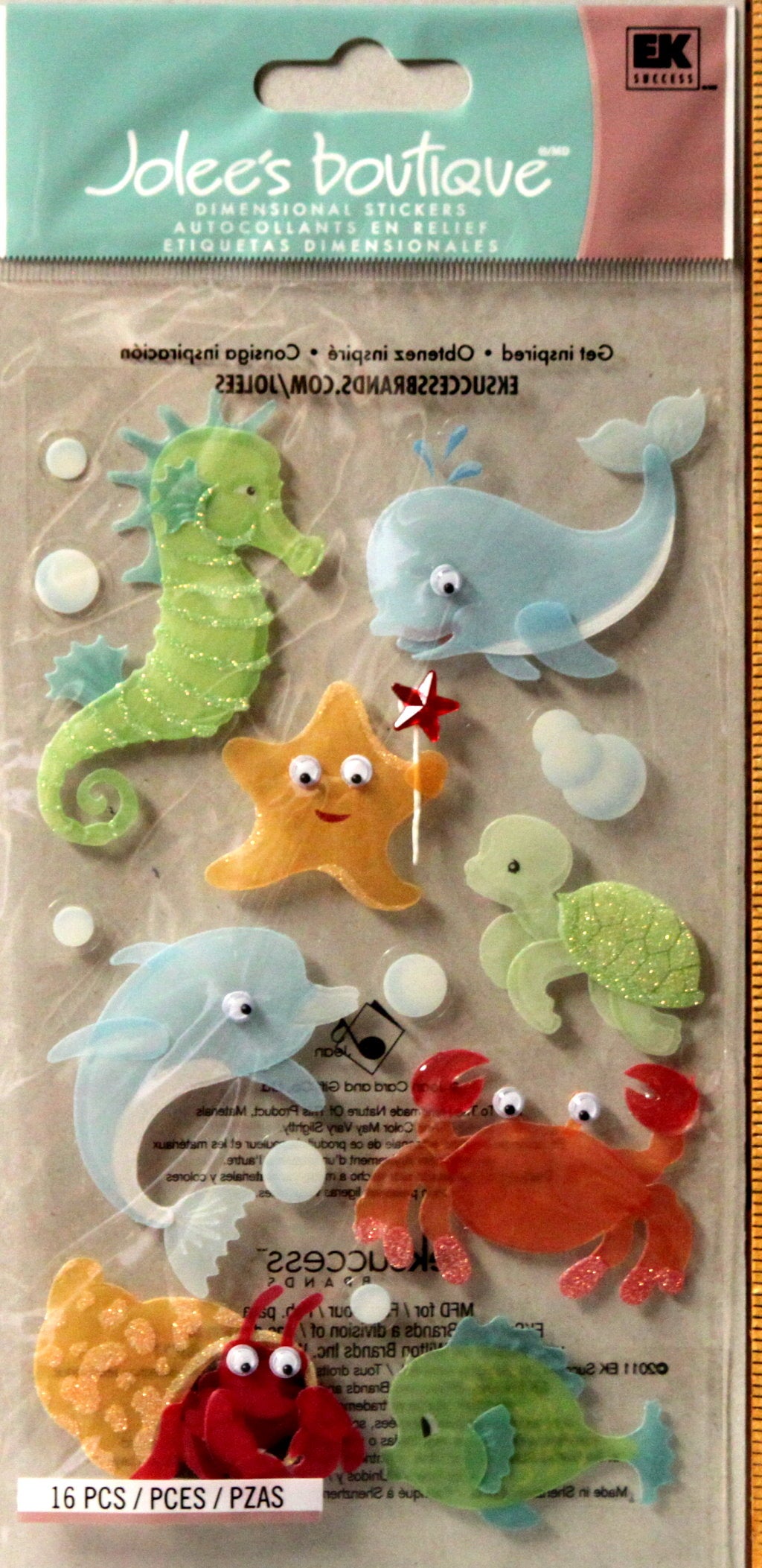Jolee's Boutique Baby Sea Creatures Dimensional Stickers Embellishments