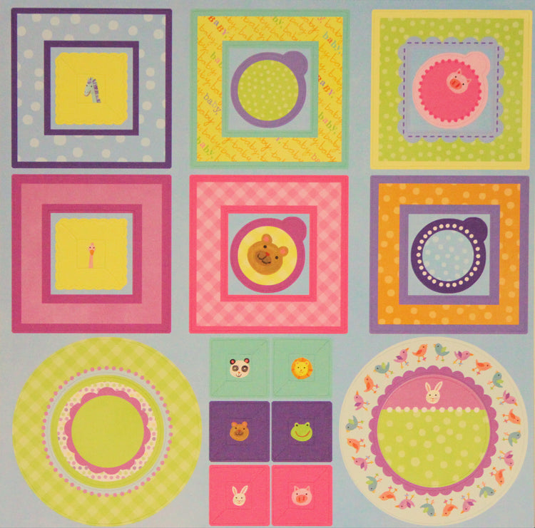 Momenta Baby Animals & Circles Punch Out Sheet