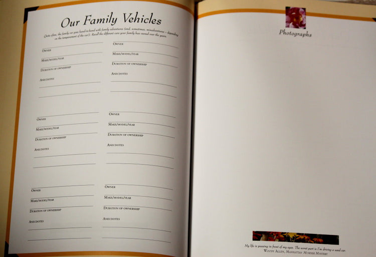 Our Family Tree And Album Keepsake Book
