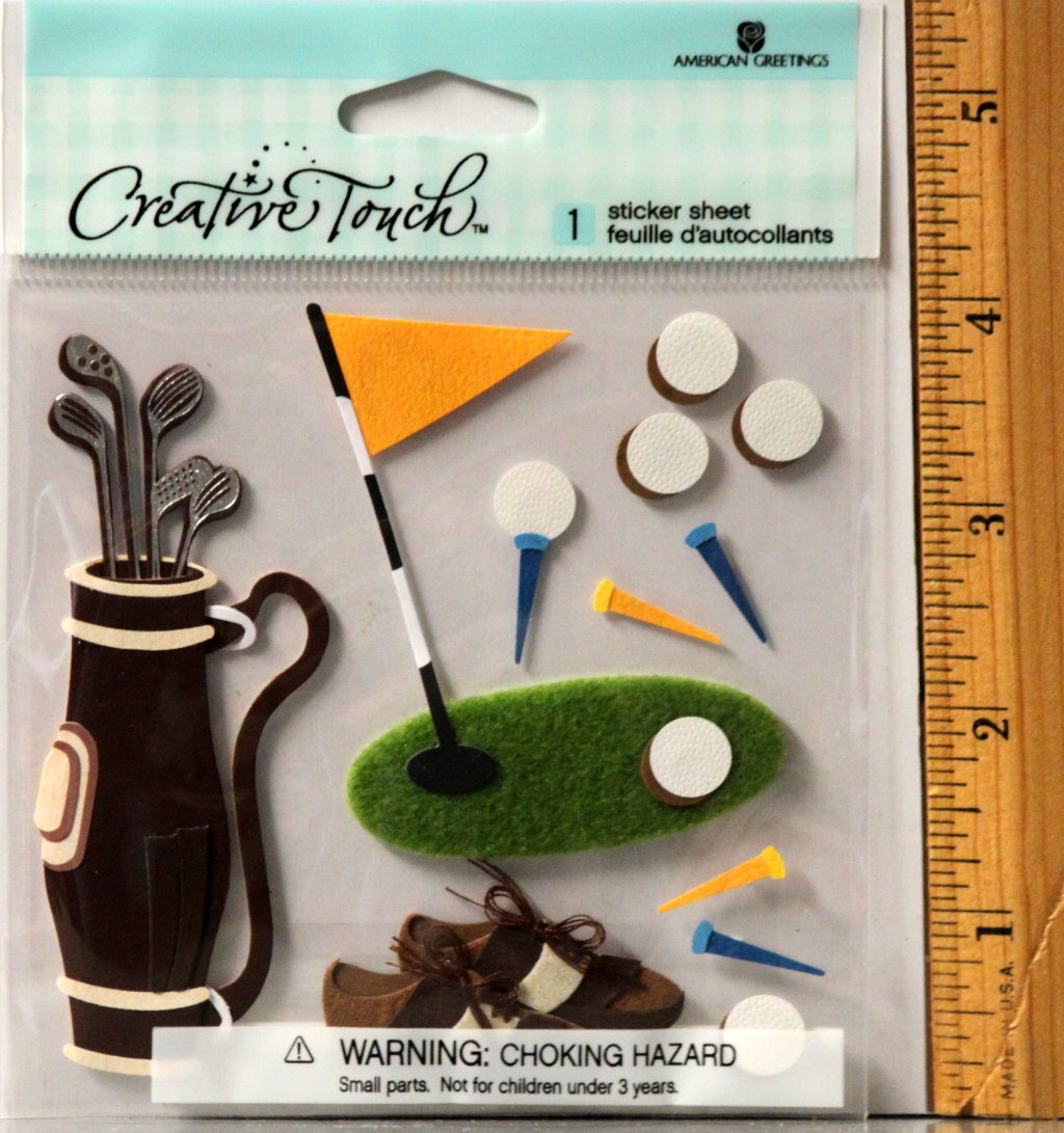 Creative Touch Golf Dimensional Stickers