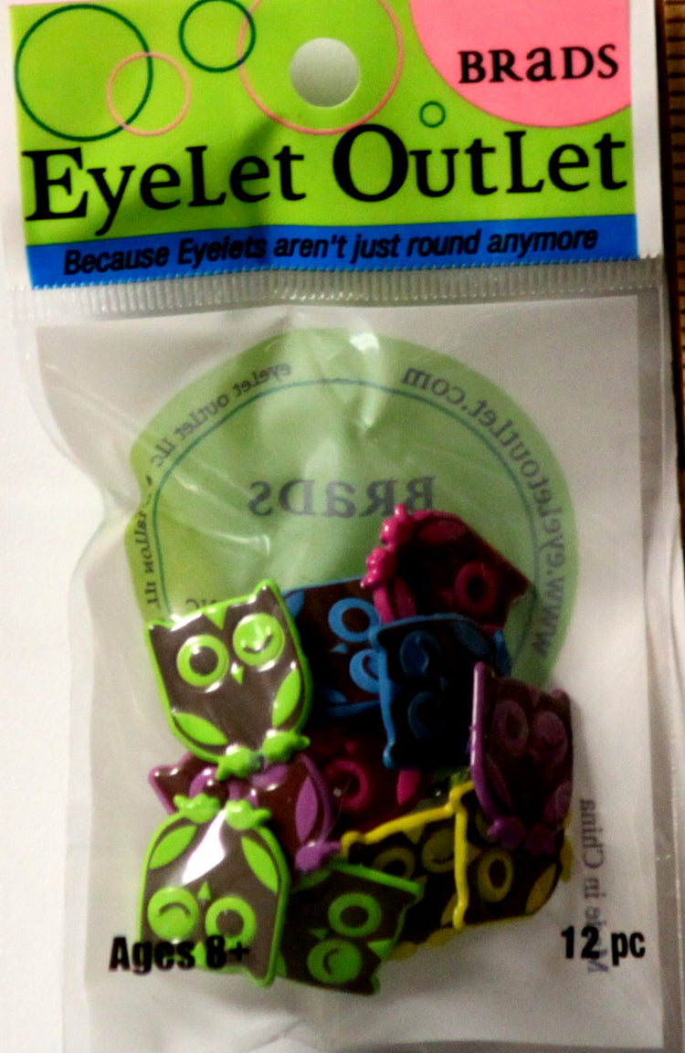 Eyelet Outlet Winking Owl Brads