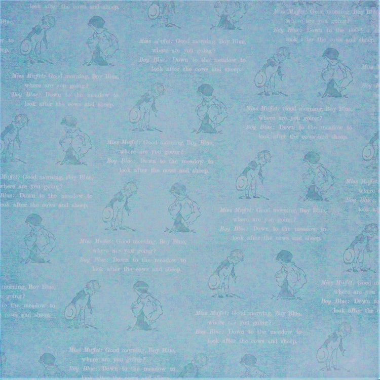 Autumn Leaves 12 x 12 Little Miss Muffet Scrapbook paper