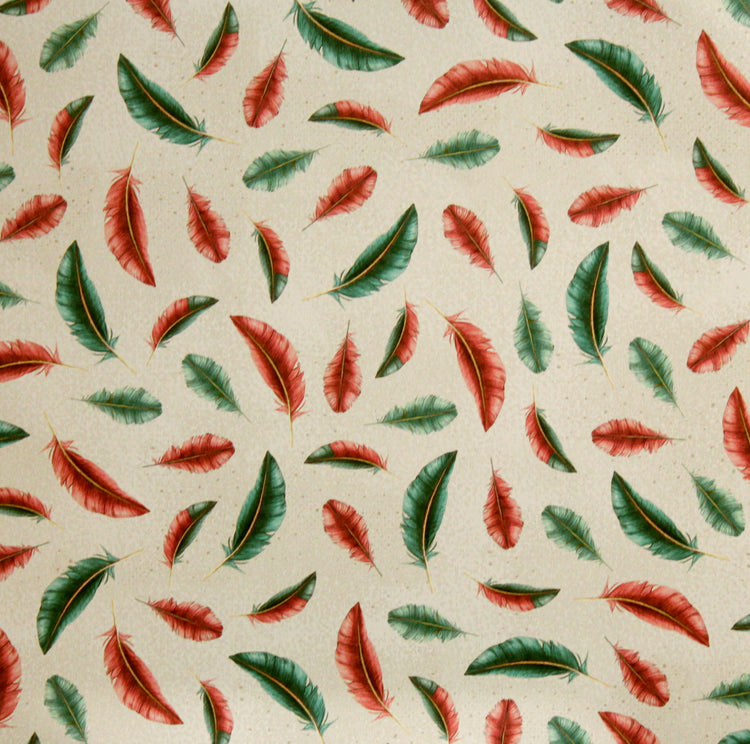 The Paper Studio 12 X 12 Boho Vibes Feathers Textured Lt. Cardstock Paper