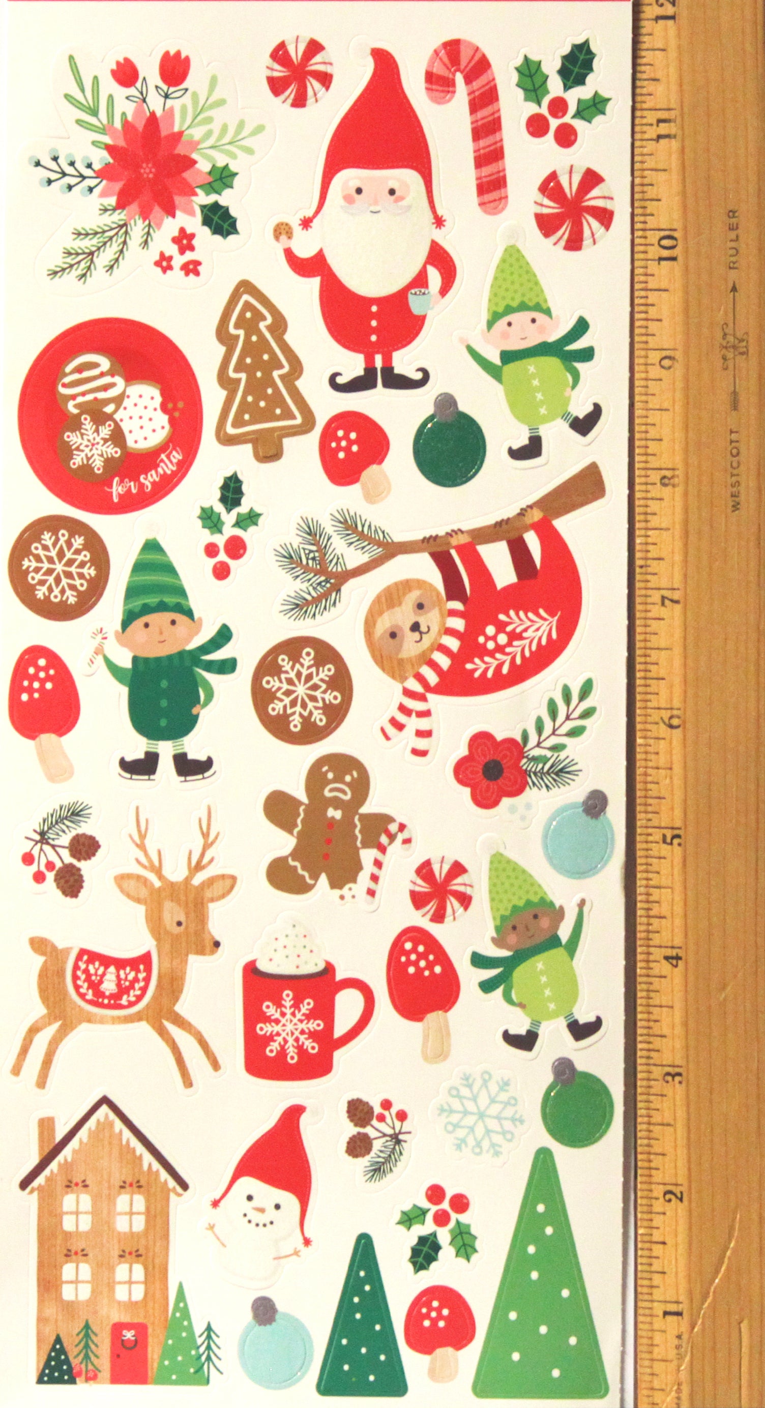 Pebbles Christmas #2 Accent Stickers - SCRAPBOOKFARE
