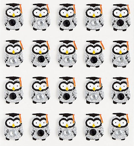 Jolee's Boutique Graduation Owl Repeats Dimensional Stickers