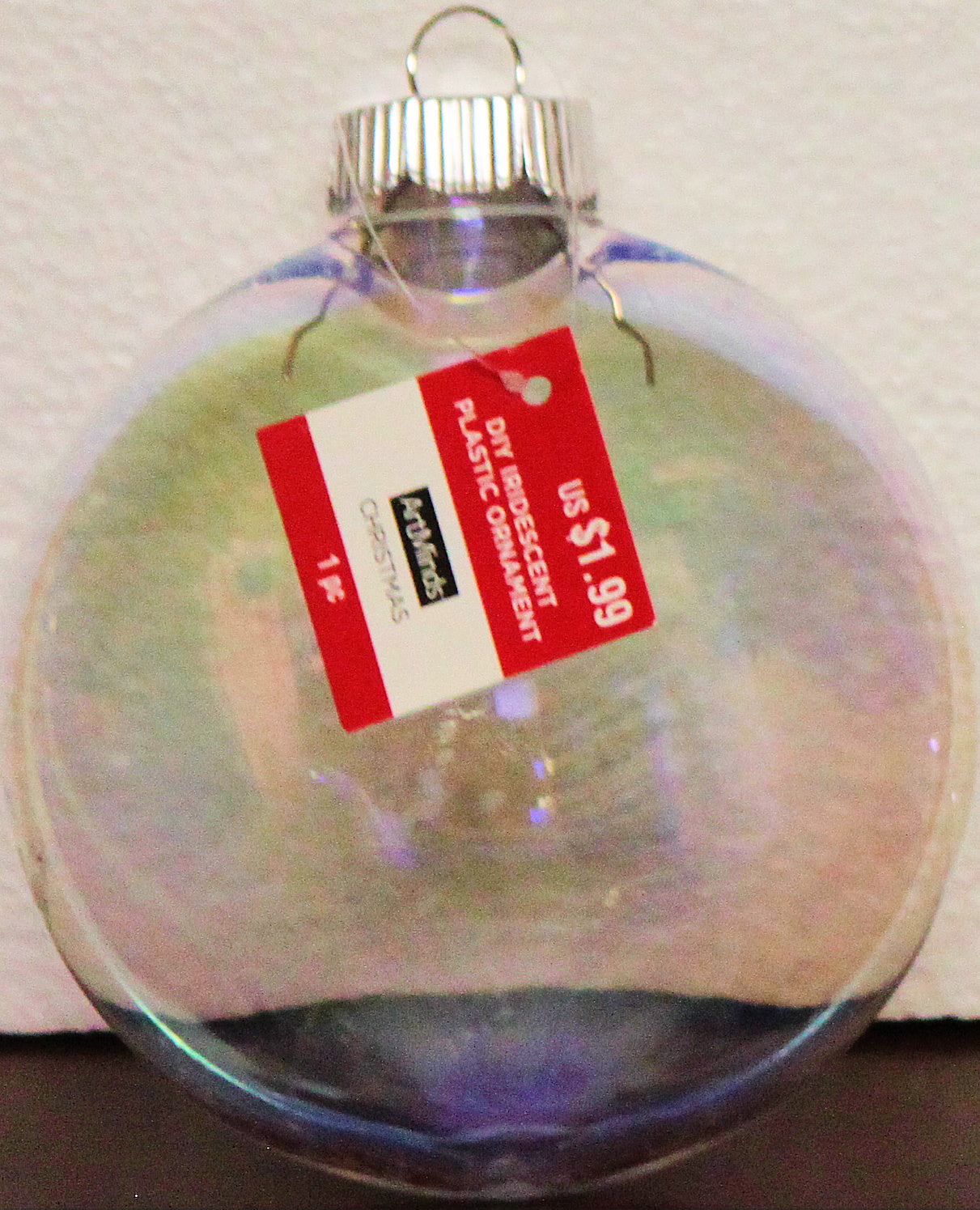 Art Minds Medium Wide Disc Christmas DIY Plastic Ornament