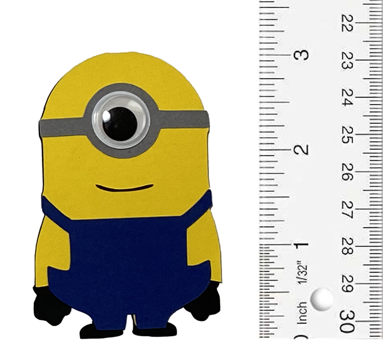 T & H Creations Handmade Minions #3 Multi-Layered Die-cut Embellishment