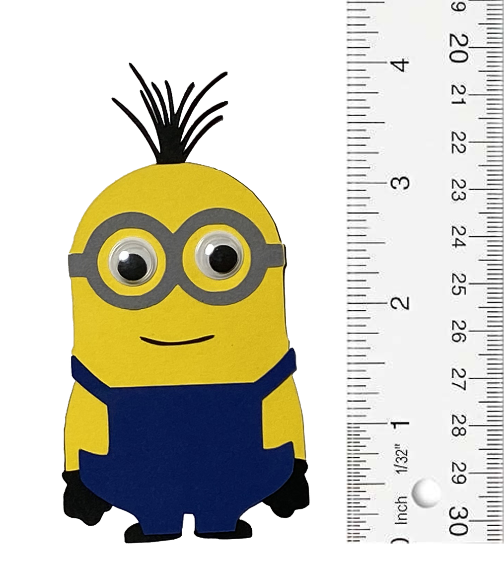 T & H Creations Handmade Minions Multi-Layered Die-cut Embellishment