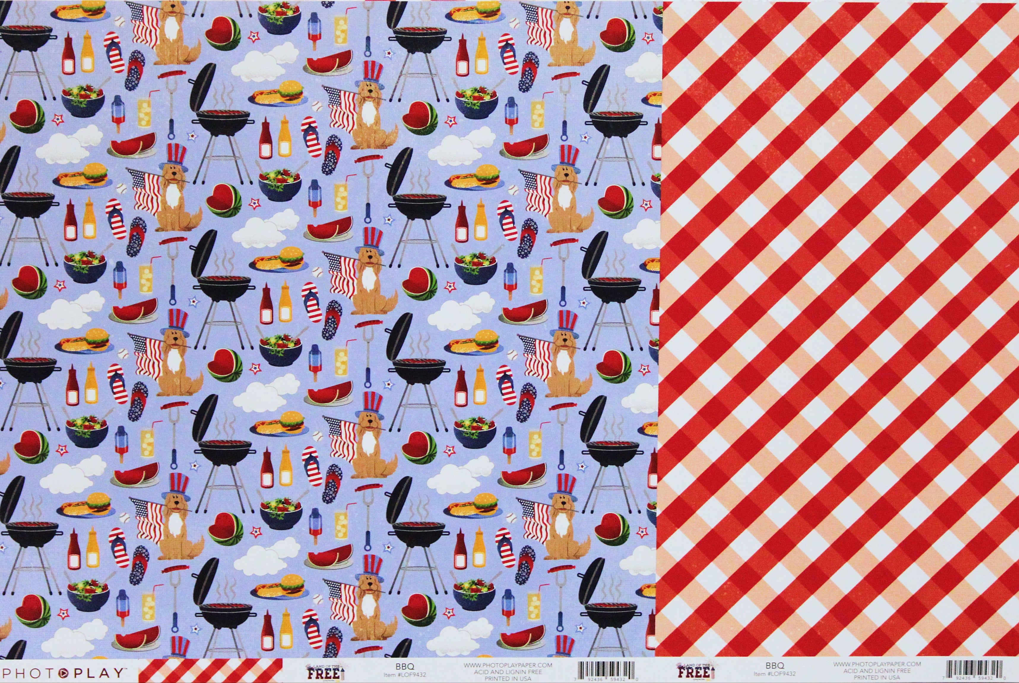 Photoplay 12 x 12 BBQ Double-Sided Cardstock Paper