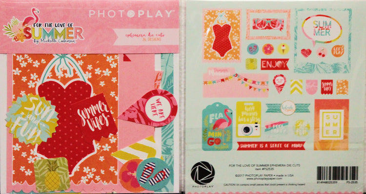 Photoplay For The Love Of Summer Cardstock Ephemera