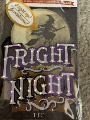 Paper House 3D LED FRIGHT NIGHT Shimmer Embellishment