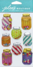 Jolee's Boutique Confetti Mason Jar Domes Dimensional Stickers