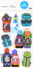 Recollections Hiking Backpacks Dimensional Stickers - SCRAPBOOKFARE
